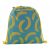 CreaDraw Zip RPET custom drawstring bag, 190T polyester, yellow, 340×385×5 mm