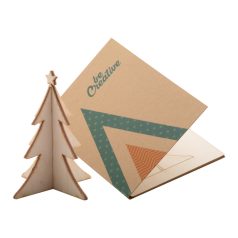   Creax Eco Christmas card, tree, Paper, natural, 105×148×3 mm