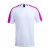 Sport t-shirt, unisex, L, S-XXL, 20FEB16781, Poliester, Roz, Alb