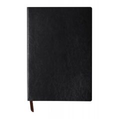   Agenda A5 cu 100 pagini dictando, Everestus, 20IUN0933, Negru, Poliuretan, Hartie