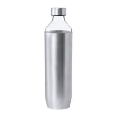   Sticla de apa bidon sport, Everestus, 42FEB230945, 850 ml, Ø80x280 mm, Sticla, Otel, Transparent, Argintiu