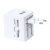 Adaptor de calatorie, Everestus, 42FEB230701, 50x61x57 mm, ABS, Alb