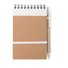   Agenda, 90×146×8 mm, Everestus, 20FEB10162, Hartie reciclata, Alb, Natur