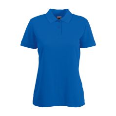   Tricou Polo, Dama, maneca scurta, Fruit of the Loom, 2401E14071, Bumbac, Poliester, Albastru, S