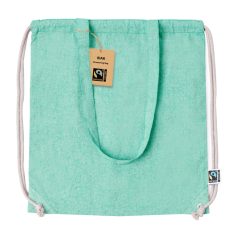   Saculet cu snur, 2402E18798, Everestus, 380x420 mm, Bumbac, Verde