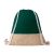 Saculet cu snur, 2410E23071, Everestus, 340 x 430 mm, Bumbac, Verde