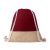 Saculet cu snur, 2410E23069, Everestus, 340 x 430 mm, Bumbac, Rosu burgundy