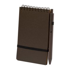   Agenda cu pix inclus, A6, Dictando, 2410E24425, Everestus, 99 x 145 x 12 mm, Fibre de cafea, Maro