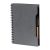 Agenda cu pix inclus, A5, Velina, 2410E24410, Everestus, 155 x 210 x 17 mm, Hartie, Negru