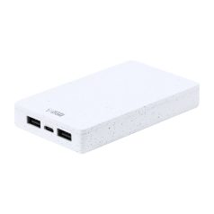   Powerbank 5000 mAh, USB, 2410E23117, Everestus, 64 x 106 x 16 mm, Piatra, Alb