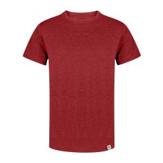   Tricou cu maneca scurta, la baza gatului, Casual, Unisex, Makito, 2410E18911, Bumbac, Rosu, L