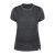 Tricou cu maneca scurta, la baza gatului, Casual, Femei, Makito, 2410E18917, Bumbac, Negru, L