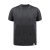 Tricou cu maneca scurta, la baza gatului, Casual, Copii, Makito, 2410E18872, Bumbac, Negru, 10--12