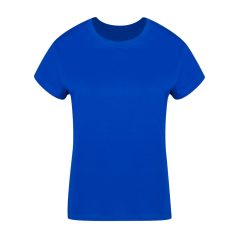   Tricou cu maneca scurta, la baza gatului, Casual, Femei, Makito, 2410E20786, Bumbac, Albastru, S