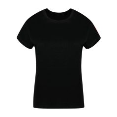   Tricou cu maneca scurta, la baza gatului, Casual, Femei, Makito, 2410E20780, Bumbac, Negru, M