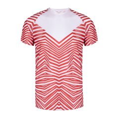   Tricou cu maneca scurta, la baza gatului, Sport, Unisex, Makito, 2410E21151, Poliester, Rosu, L