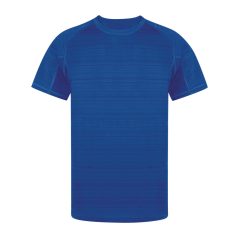   Tricou cu maneca scurta, la baza gatului, Sport, Unisex, Makito, 2410E20953, Poliester, Albastru, L