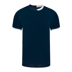   Tricou cu maneca scurta, la baza gatului, Sport, Unisex, Makito, 2410E20921, Poliester, Albastru dark, XS