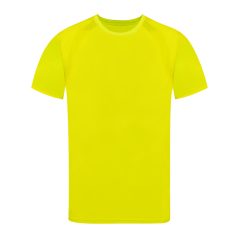   Tricou cu maneca scurta, la baza gatului, Sport, Unisex, Makito, 2410E21094, Poliester, Galben, L