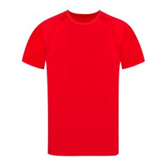   Tricou cu maneca scurta, la baza gatului, Sport, Unisex, Makito, 2410E21085, Poliester, Rosu, M