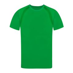   Tricou cu maneca scurta, la baza gatului, Sport, Unisex, Makito, 2410E21074, Poliester, Verde, L