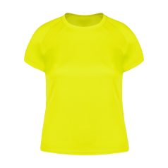   Tricou cu maneca scurta, la baza gatului, Sport, Femei, Makito, 2410E21125, Poliester, Galben, S