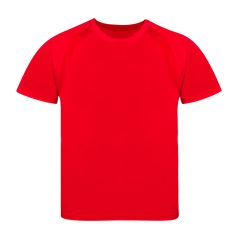   Tricou cu maneca scurta, la baza gatului, Sport, Copii, Makito, 2410E21055, Poliester, Rosu, 10--12