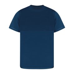   Tricou cu maneca scurta, la baza gatului, Sport, Unisex, Makito, 2410E21171, Poliester, Albastru dark, S