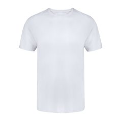   Tricou cu maneca scurta, la baza gatului, Casual, Unisex, Makito, 2410E20771, Bumbac, Alb, M