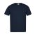 Tricou cu maneca scurta, la baza gatului, Casual, Unisex, Keya, 2410E19724, Bumbac, Albastru midnight, L