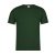 Tricou cu maneca scurta, la baza gatului, Casual, Unisex, Keya, 2410E19762, Bumbac, Verde dark, L