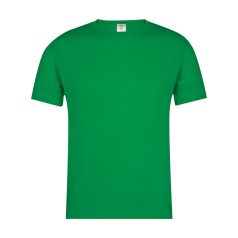   Tricou cu maneca scurta, la baza gatului, Casual, Unisex, Keya, 2410E19778, Bumbac, Verde, S