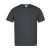 Tricou cu maneca scurta, la baza gatului, Casual, Unisex, Keya, 2410E19851, Bumbac, Gri dark, M