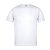 Tricou cu maneca scurta, la baza gatului, Casual, Unisex, Keya, 2410E19940, Bumbac, Alb, L