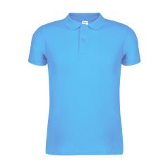   Tricou cu maneca scurta, Polo, Casual, Unisex, Keya, 2410E19984, Bumbac, Albastru light, L