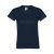 Tricou cu maneca scurta, la baza gatului, Casual, Femei, Keya, 2410E20080, Bumbac, Albastru midnight, L