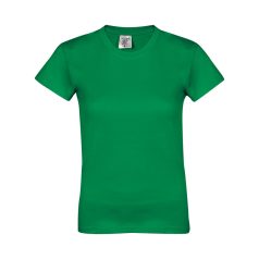   Tricou cu maneca scurta, la baza gatului, Casual, Femei, Keya, 2410E20065, Bumbac, Verde, L