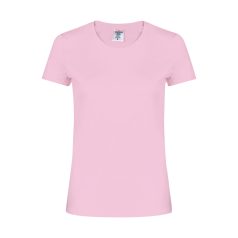   Tricou cu maneca scurta, la baza gatului, Casual, Femei, Keya, 2410E20163, Bumbac, Roz, S