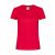 Tricou cu maneca scurta, la baza gatului, Casual, Femei, Keya, 2410E20160, Bumbac, Rosu, S