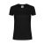 Tricou cu maneca scurta, la baza gatului, Casual, Femei, Keya, 2410E20110, Bumbac, Negru, L