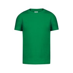   Tricou cu maneca scurta, la baza gatului, Casual, Copii, Keya, 2410E20271, Bumbac, Verde, L