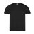 Tricou cu maneca scurta, la baza gatului, Casual, Unisex, Keya, 2410E20020, Bumbac, Negru, L