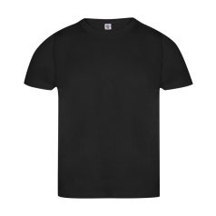   Tricou cu maneca scurta, la baza gatului, Casual, Unisex, Keya, 2410E20022, Bumbac, Negru, XXL