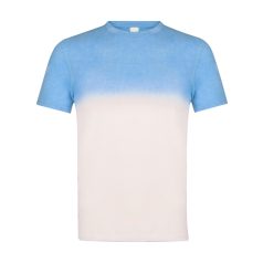   Tricou cu maneca scurta, la baza gatului, Casual, Unisex, Makito, 2410E20570, Bumbac, Albastru pastel, L