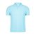 Tricou cu maneca scurta, Polo, Casual, Unisex, Makito, 2410E20526, Bumbac, Albastru pastel, L