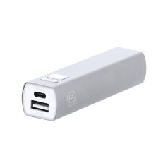   Powerbank 2600 mAh, USB-C, 2410E23147, Everestus, 21 x 94 x 26 mm, Aluminiu, Argintiu