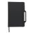 Agenda cu pix inclus, A5, Velina, 2410E24357, Everestus, 158 x 215 x 17 mm, Piele ecologica, Negru