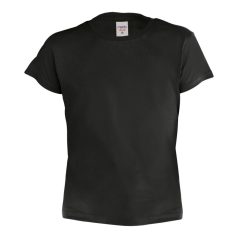 Kid color t-shirt, unisex, 43955, 20FEB2428, Bumbac, Negru