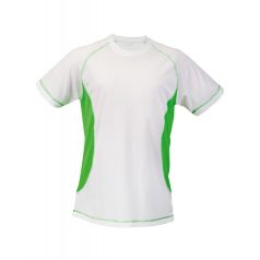   Sport t-shirt, unisex, L, S-XXL, 20FEB16699, Poliester, Verde, Alb