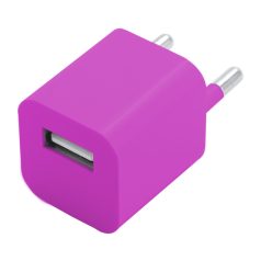   Adaptor priza pentru calatorii, 2410E23244, Everestus, 25 x 25 x 45 mm, Plastic, Roz